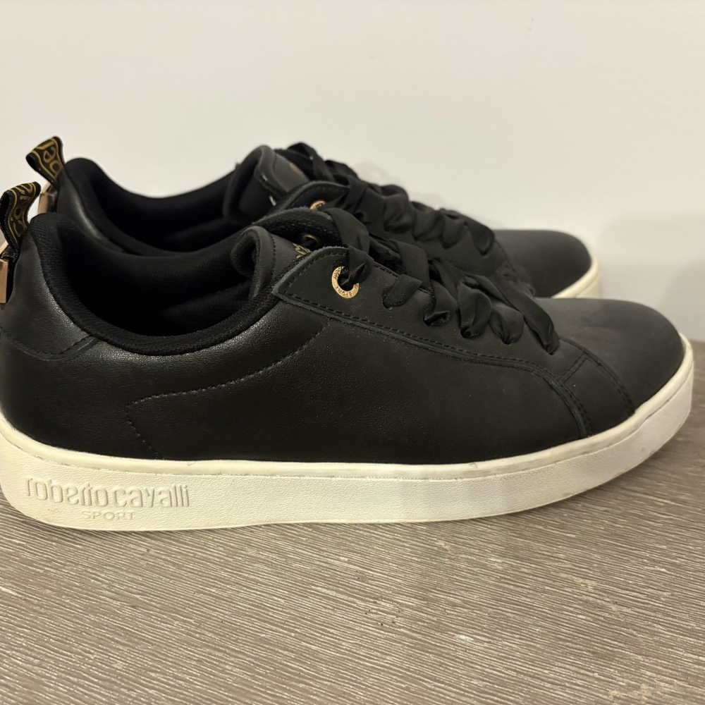 Roberto Cavalli Black and White Sneakers